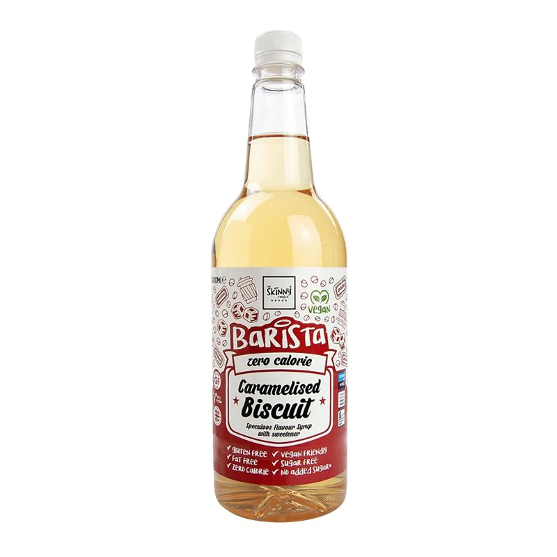 Skinny Food Caramalised Biscuit Barista Syrup 1 Litre Bottle