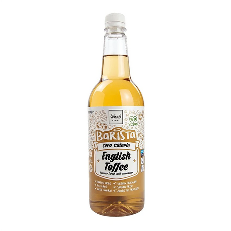 Skinny Food English Toffee Barista Syrup 1 Litre Bottle