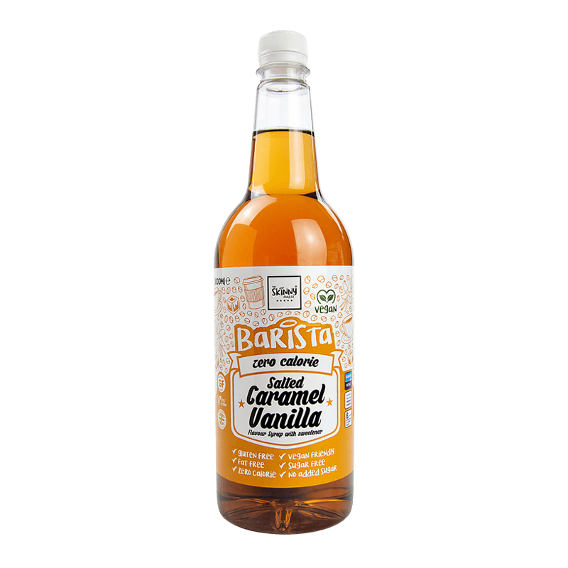 Skinny Food Salted Caramel Vanilla Barista Syrup 1 Litre Bottle