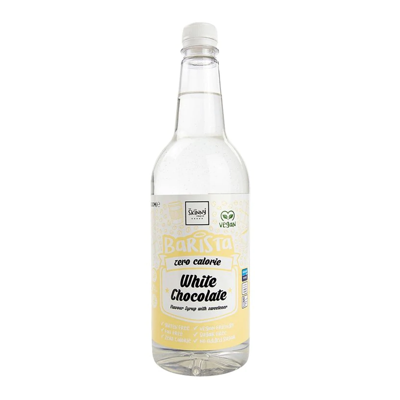 Skinny Food White Chocolate Barista Syrup 1 Litre Bottle