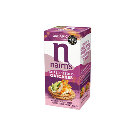 Nairn's Organic Super Seeded Oatcakes Case of 8 x 200g