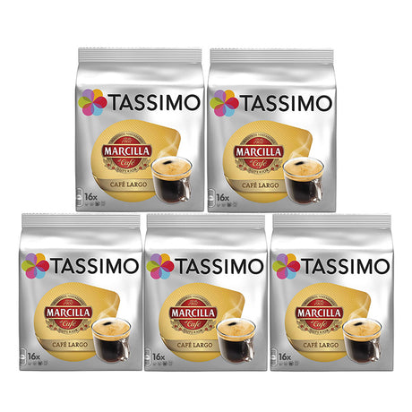 Tassimo T Discs Marcilla Café Largo Case of 5 packets