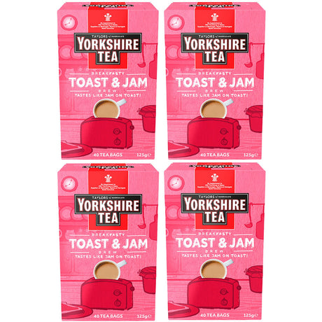 Yorkshire Tea Toast & Jam Tea Bags 4 x 40