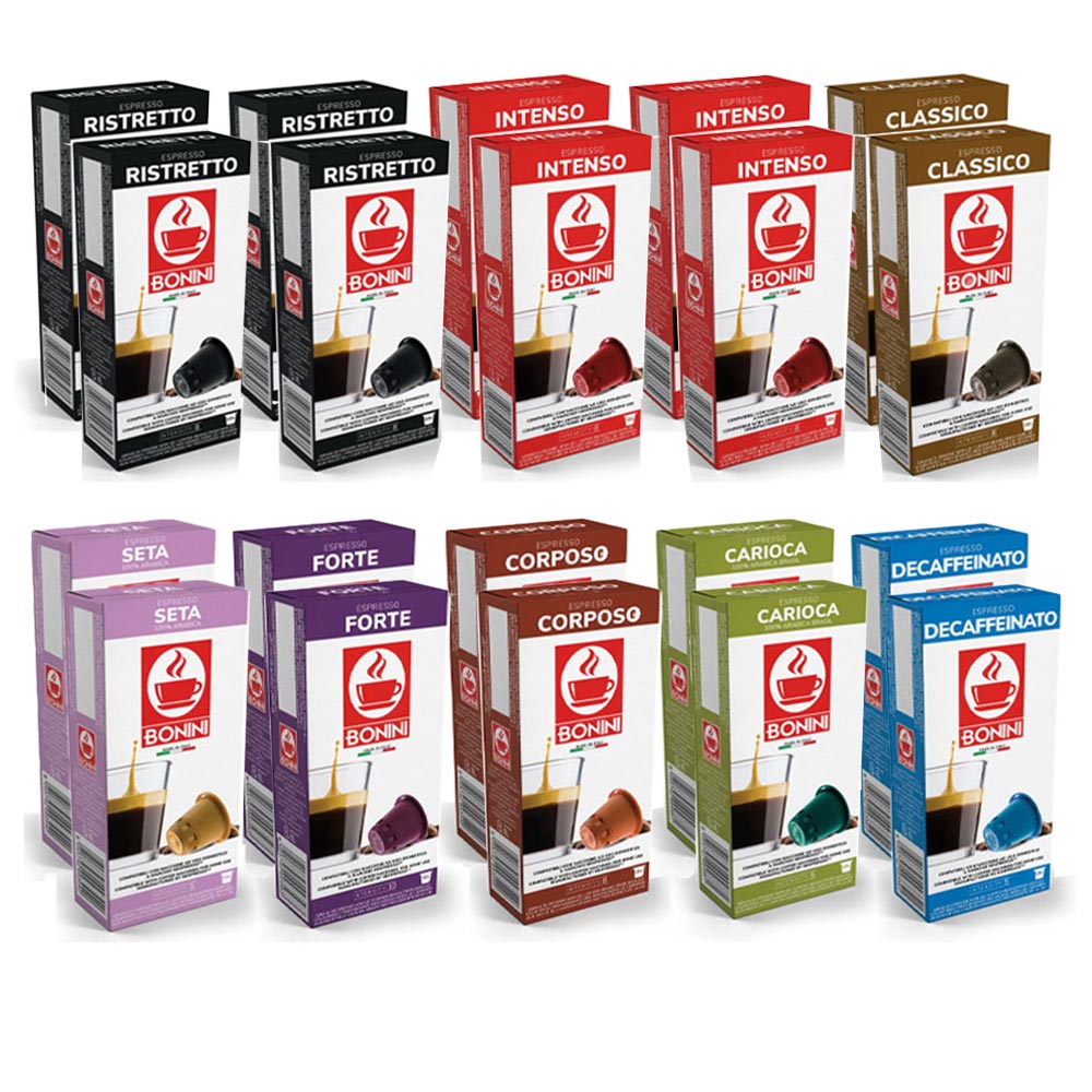 Bonini Variety Pack 20 x 10 Nespresso Compatible Pods