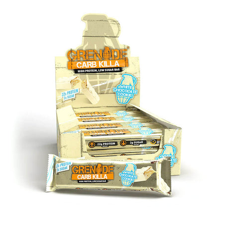Grenade White Chocolate Cookie Protein Bars box of 12