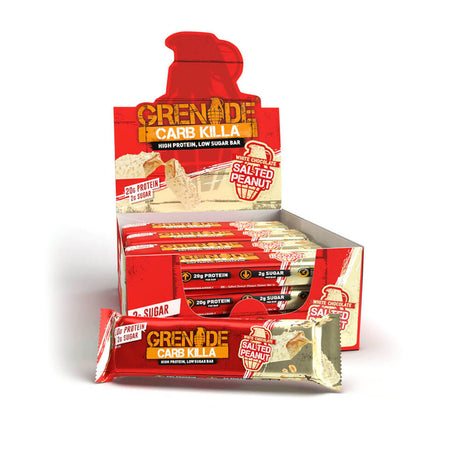 Grenade White Chocolate Salted Peanut Protein Bars box of 12