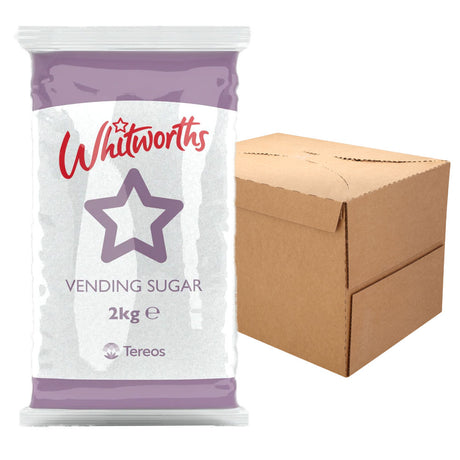 Whitworths Vending Sugar Case of 6 x 2Kg bags with box