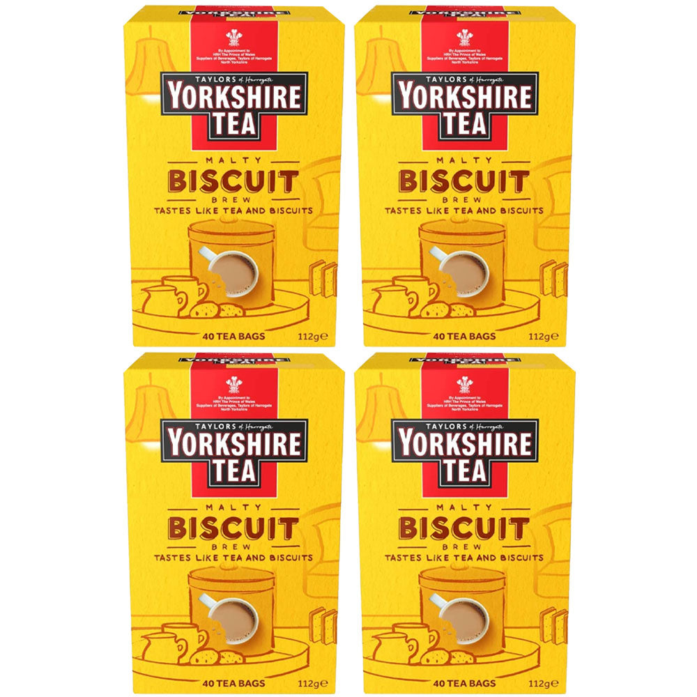 Yorkshire Tea Biscuit Brew Tea Bags 4 x 40