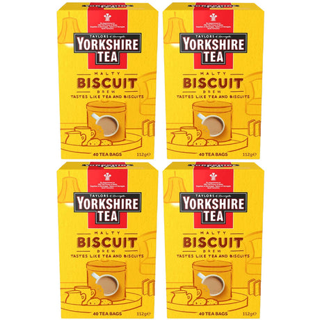 Yorkshire Tea Biscuit Brew Tea Bags 4 x 40