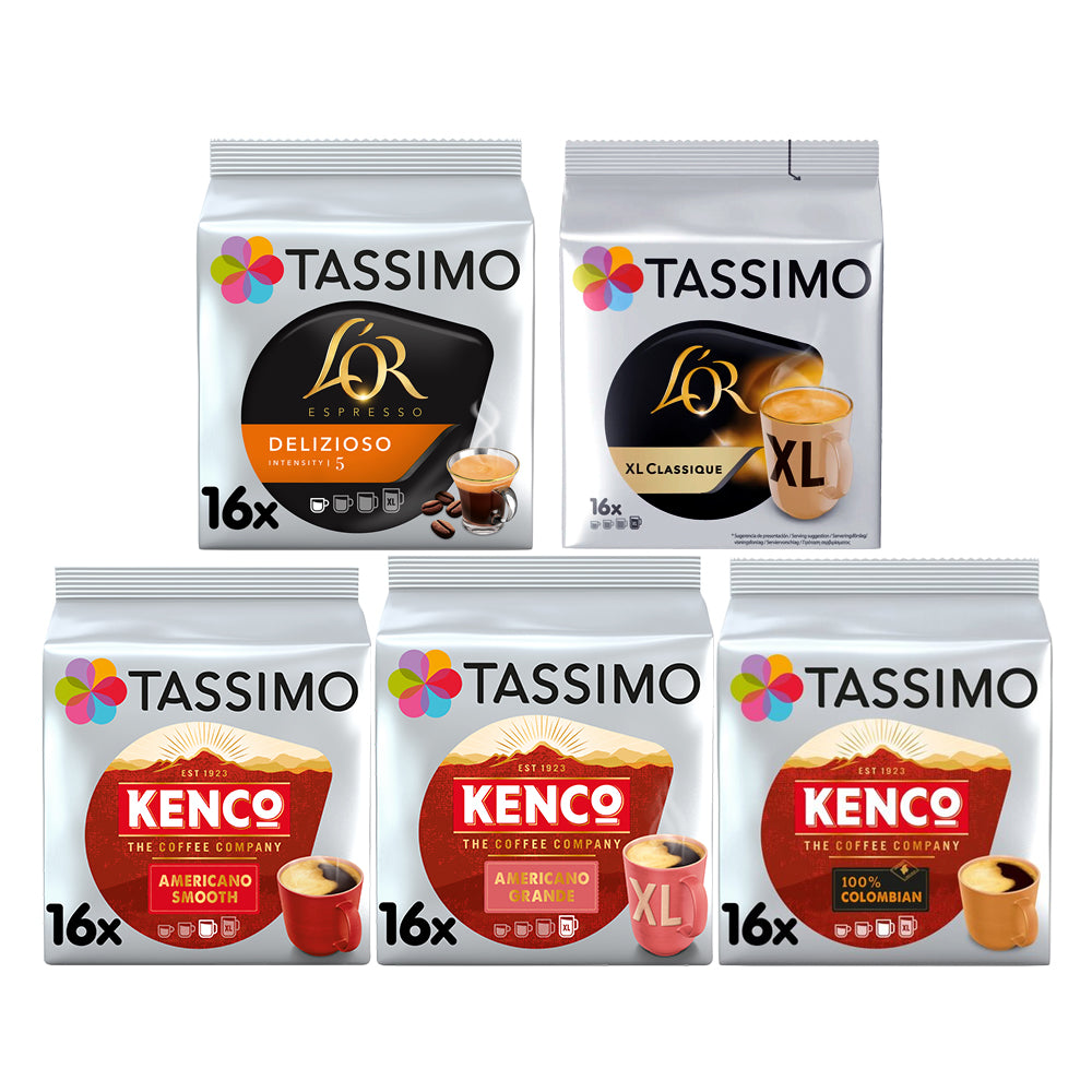 Tassimo Black Coffee Bundle 80 Drinks