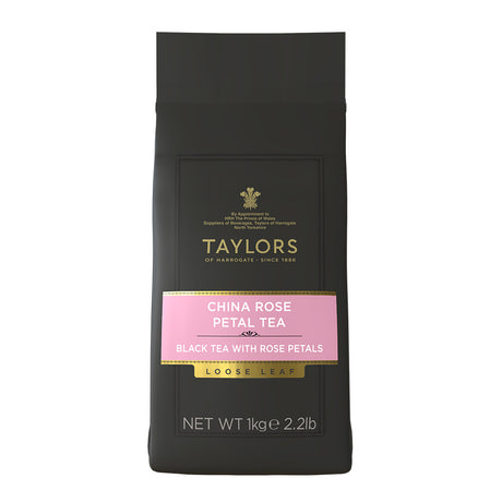 Taylors of Harrogate China Rose Petal loose leaf tea 1Kg