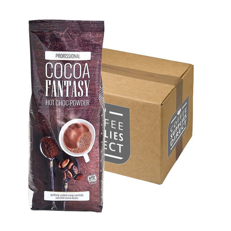 Douwe Egberts Cocoa Fantasy Hot Chocolate powder case of 10 x 1Kg bags with box