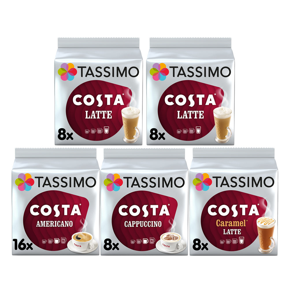 Tassimo Costa Pods Variety Pack 48 Drinks