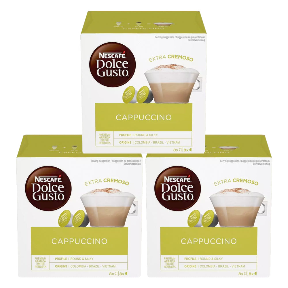 Nescafe Dolce Gusto Cappuccino Coffee Pods 3 x 16 Drinks – Coffee
