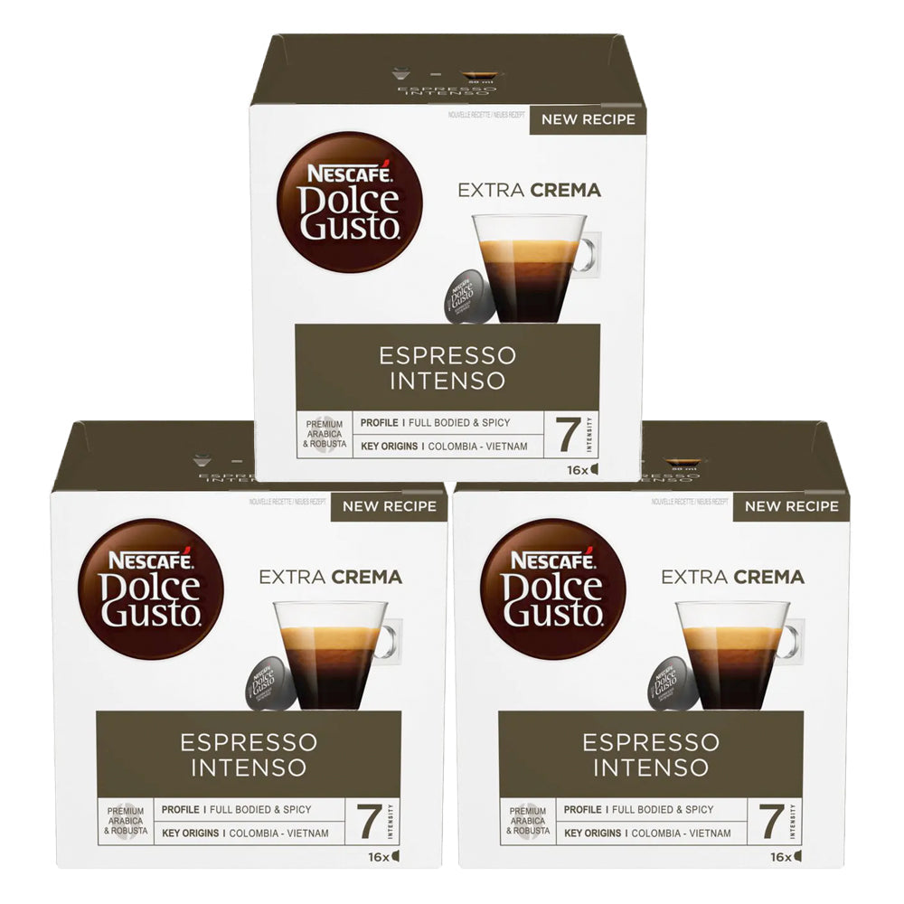 Nescafe Dolce Gusto Espresso Intenso Coffee Pods Case 3 x 16 Drinks –  Coffee Supplies Direct