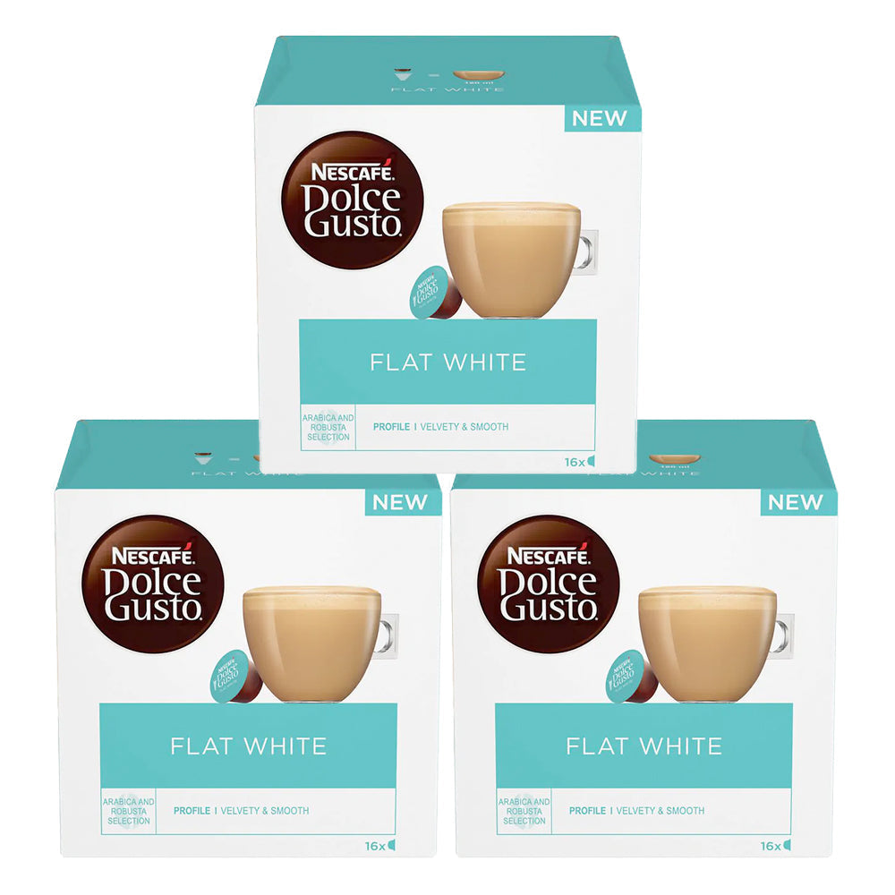 Nescafe Dolce Gusto Flat White Coffee Pods Case of 48 pods drinks Coffee Supplies Direct