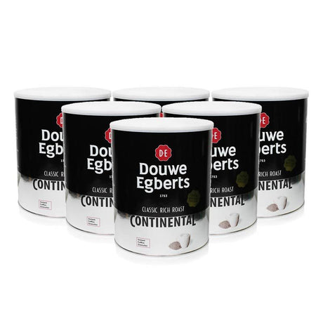 Douwe Egberts Continental Coffee Tins 6 x 750g