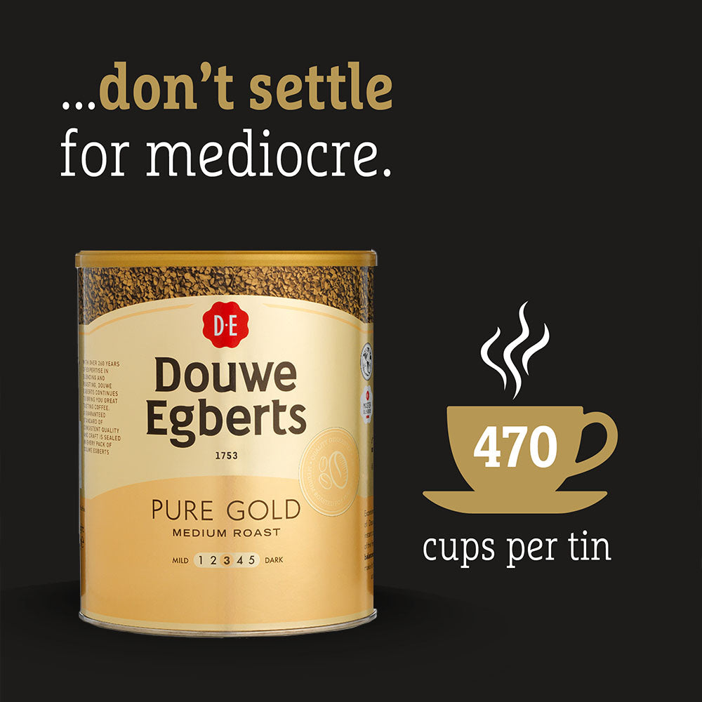 Douwe Egberts Pure Gold Instant Coffee Tins 750g