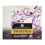 Twinings Earl grey 100 String and tag tea bags box