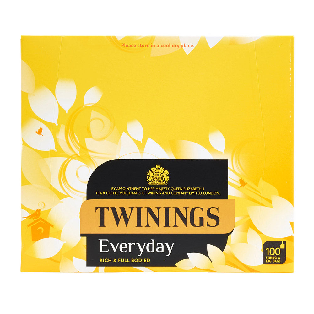 Twinings Everyday 100 String & Tag Tea Bags box