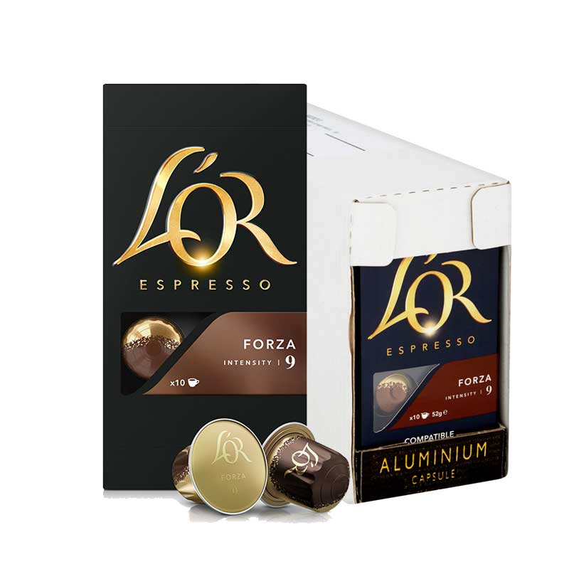 L'OR Espresso Forza Coffee Capsules 10 x 10 Nespresso Compatible