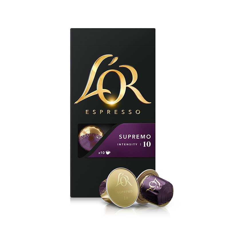 L'OR Espresso Supremo Coffee Capsules 1 x 10 Nespresso Compatible