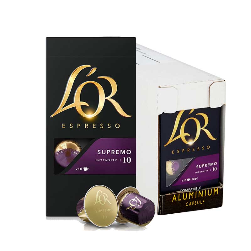 L'OR Espresso Supremo Coffee Capsules 10 x 10 Nespresso Compatible