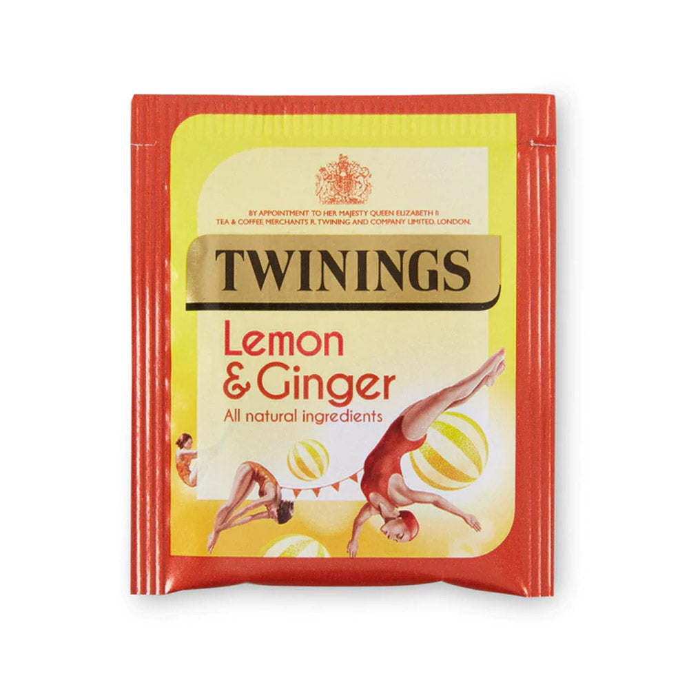 Twinings Lemon & Ginger enveloped tea bag