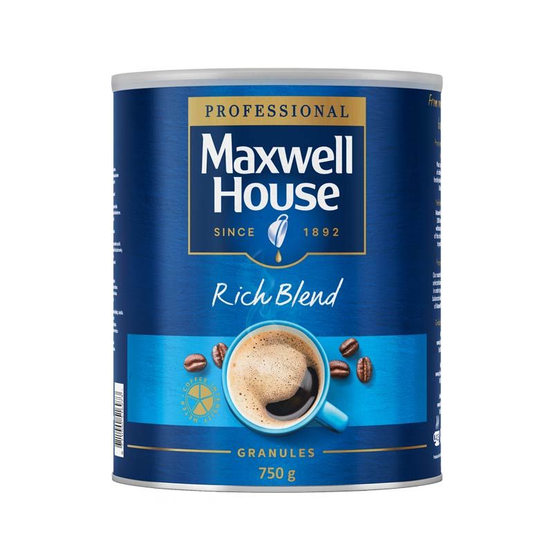 Maxwell House Rich Blend Instant Coffee Granules Tin 1 x 750g