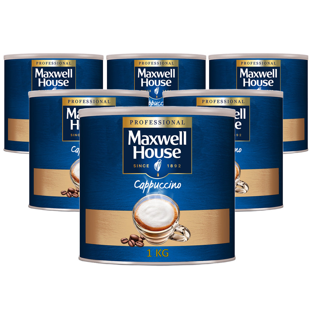 Maxwell House Cappuccino Instant Coffee Powder 6x1Kg