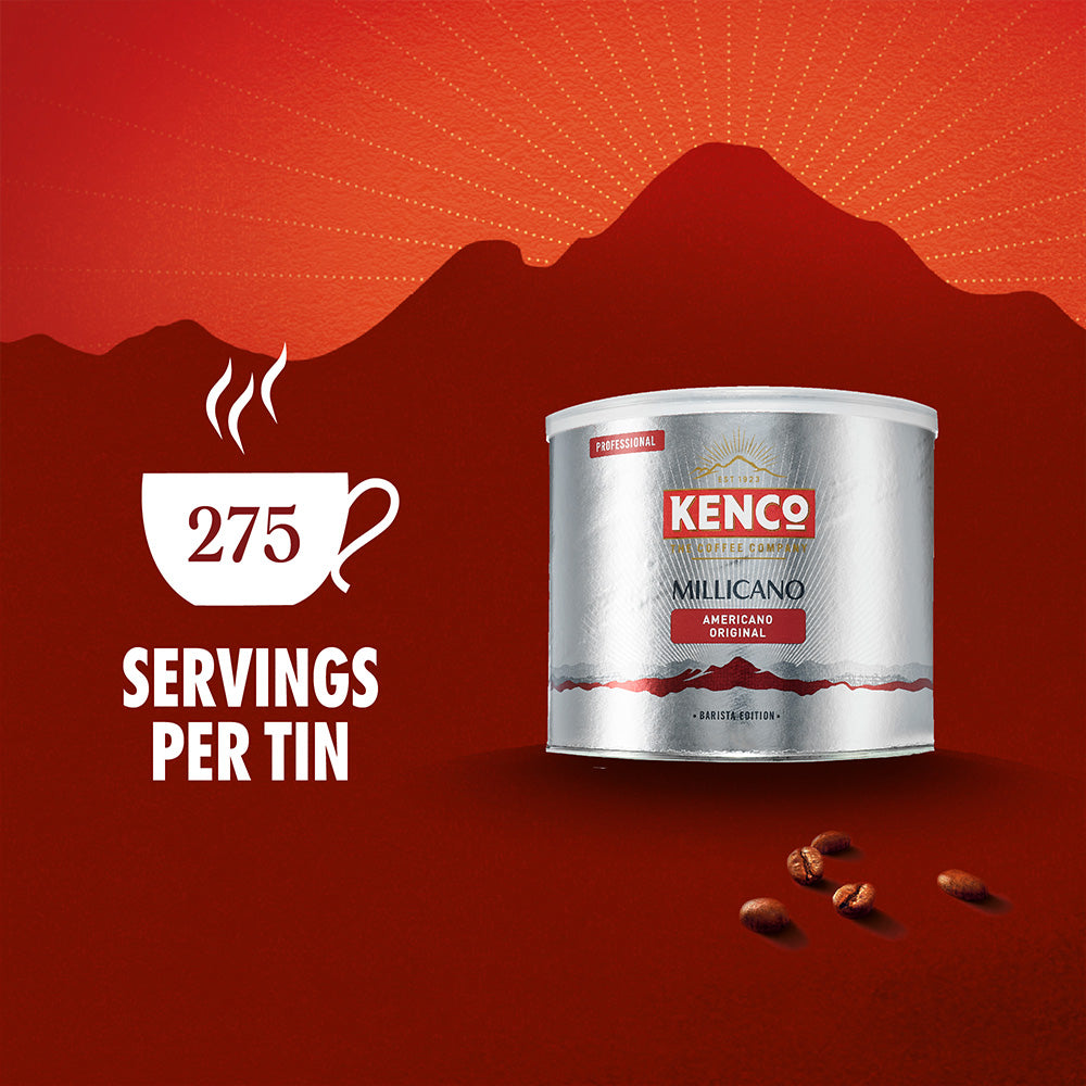 millcano serving 275 cups per tin