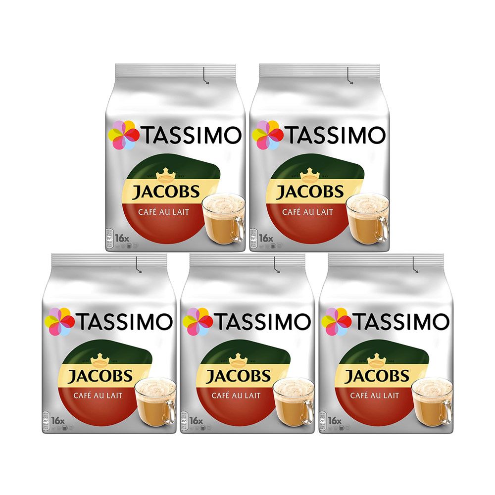 3x Tassimo Jacobs Cafe Au Lait 16 Capsules - Pods T-Discs - Coffee from  Germany