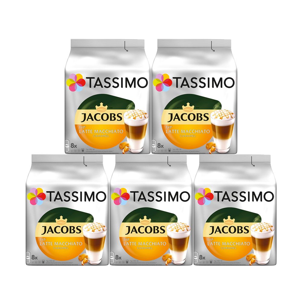 Tassimo Coffee T Discs - T-disc - Capsules - Pods - 44 Flavours To Choose  From - Latte Macchiato Caramel