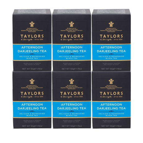 Taylors of Harrogate Afternoon Darjeeling 6 x 20 Envelope Tea Bags