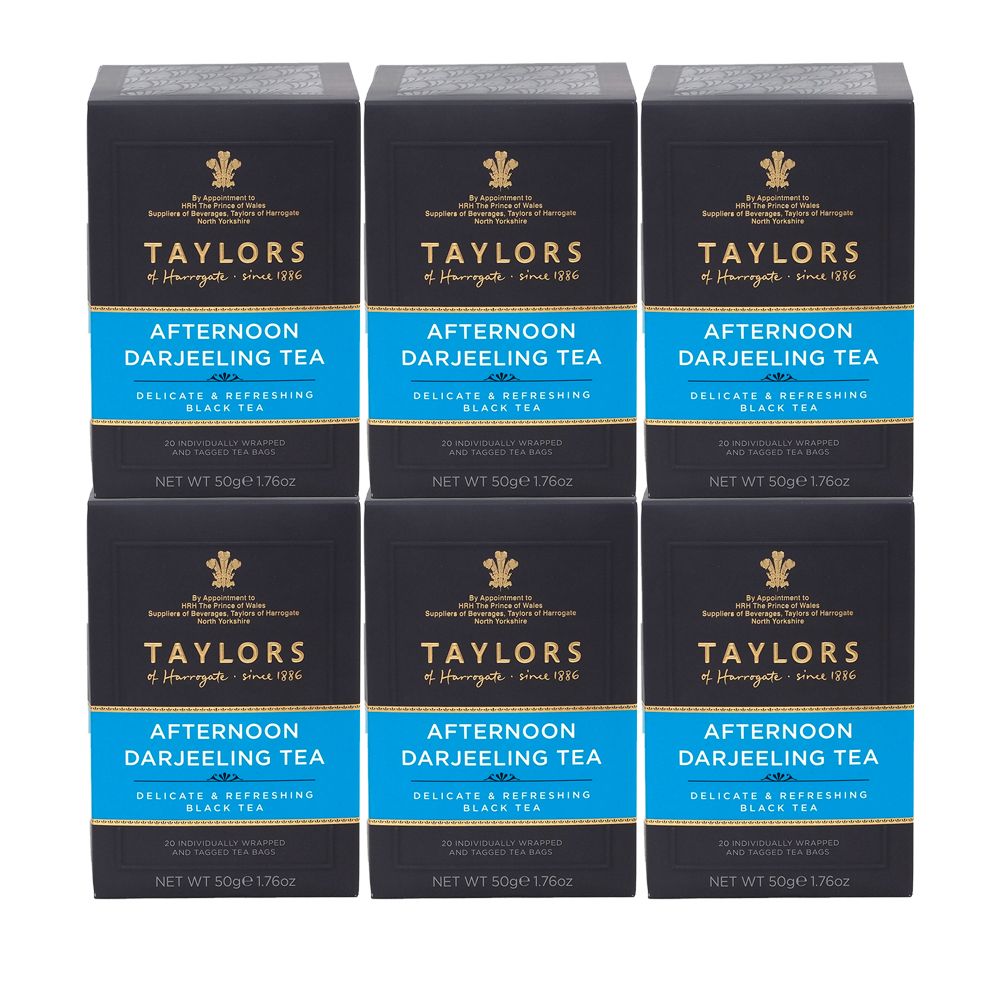 Taylors of Harrogate Afternoon Darjeeling 6 x 20 Envelope Tea Bags