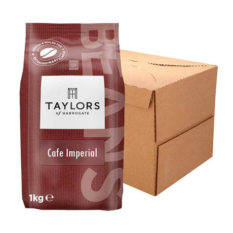 Taylors of Harrogate Cafe imperial coffee beans Case of 2 x 1Kg bag