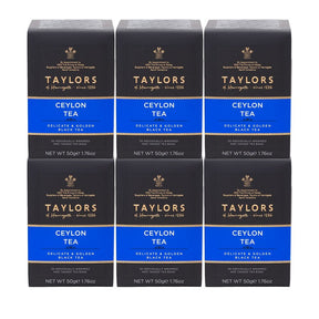 Taylors of Harrogate Ceylon 6 x 20 Envelope Tea Bags