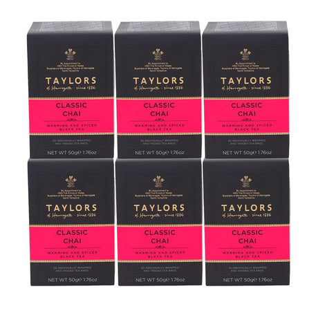 Taylors of Harrogate Classic Chai 6 x 20 Envelope Tea Bags