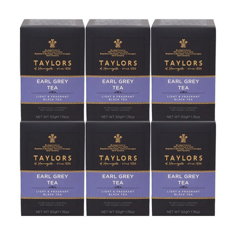 Taylors of Harrogate Earl Grey 6 x 20 Envelope Tea Bags