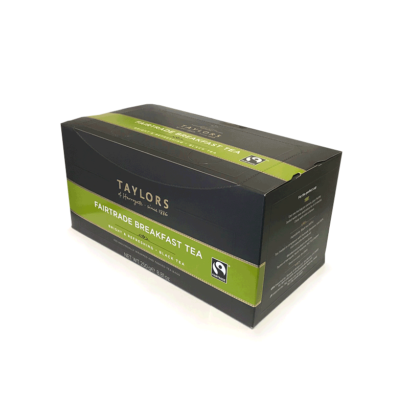 Taylors of Harrogate Fairtrade Breakfast 100 Envelope Tea Bags