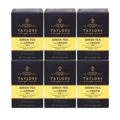 Taylors of Harrogate Green Tea with Lemon 6 x 20 Envelope Tea Bags