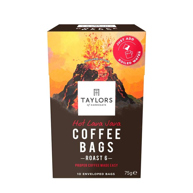 Taylors of Harrogate Hot Lava Java Coffee Bags 3 x 10