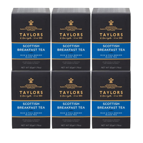 Taylors of Harrogate Scottish Breakfast 6 x 20 Envelope Tea Bags