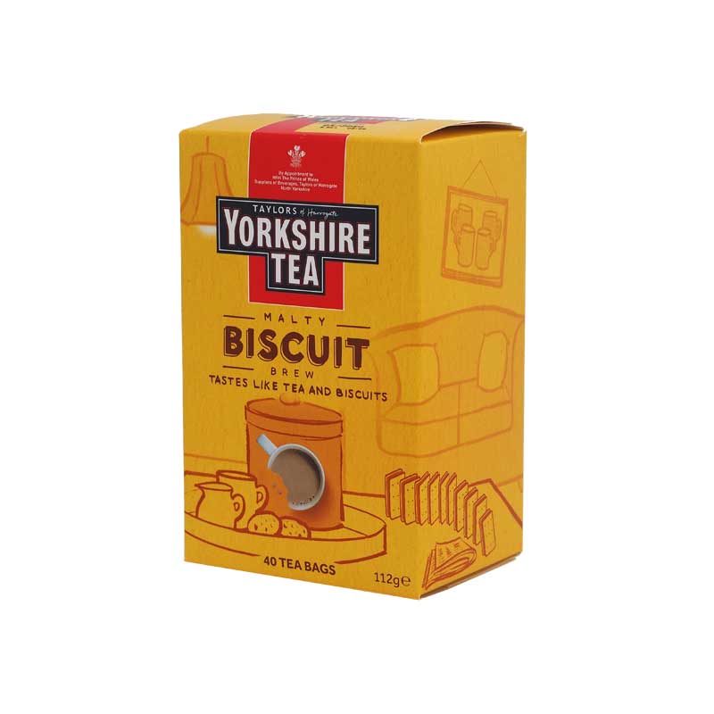 Yorkshire Tea Biscuit Brew Tea Bags 1x40 Coffee Supplies Direct